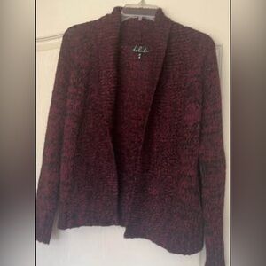 Aritzia Marled Burgundy Talula Oversized Cardigan Size XXS (Fits Like Small)